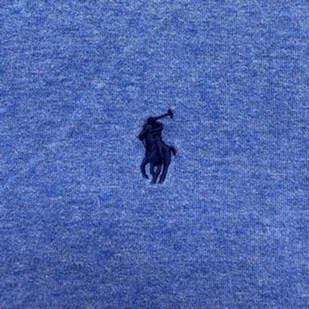 Polo Ralph Lauren Quarter Zip Pullover Sweater Classic Fit XL Blue Pony Preppy - Picture 7 of 12